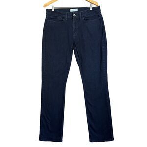 Yummie Denim Jeans Womens 33 Dark Wash Stretch Cotton Blend Straight 31" Inseam
